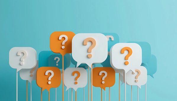 question mark on pink background